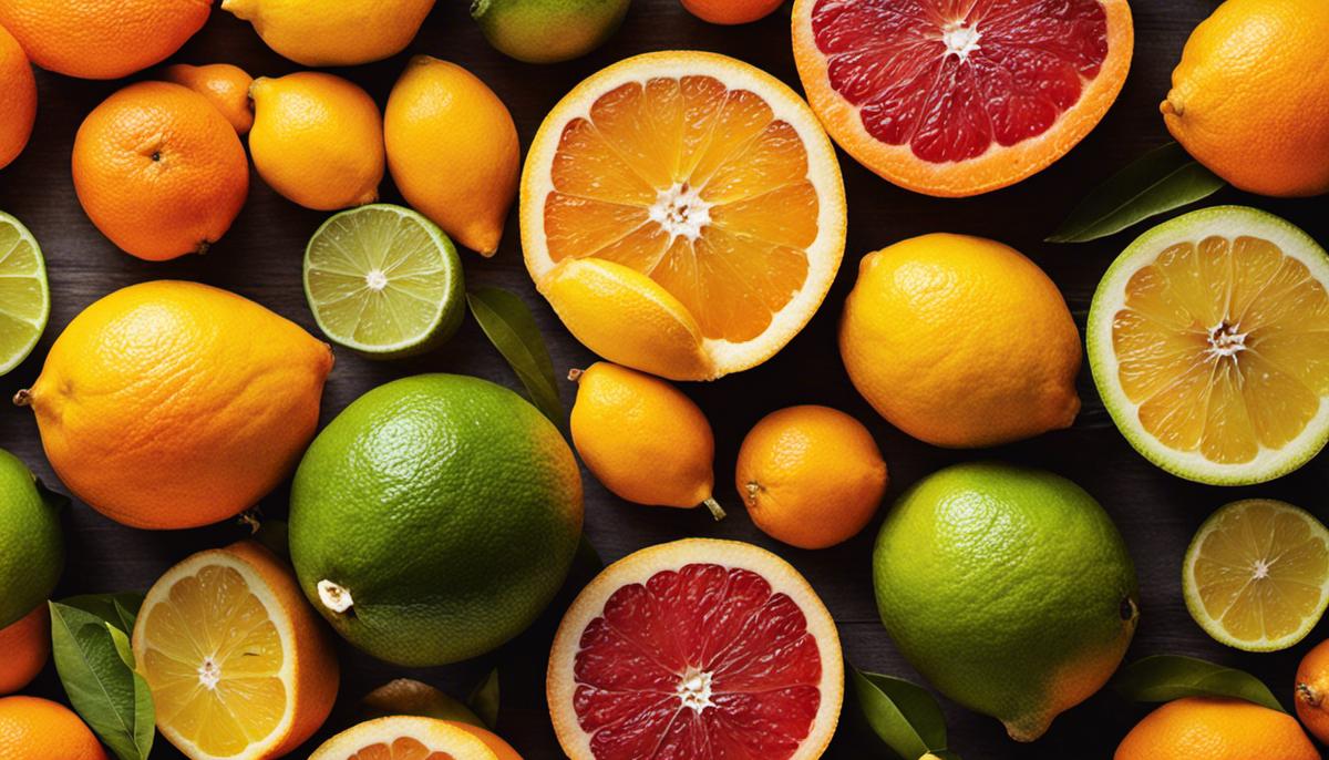 Image of various citrus fruits.